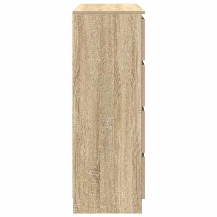 skænk 100x35x99 cm konstrueret træ sonoma-eg