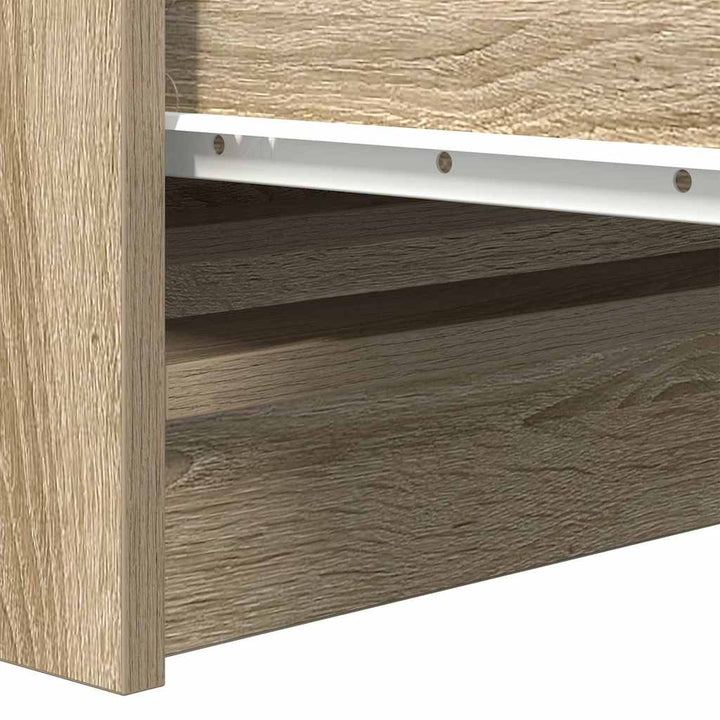 skænk 100x35x99 cm konstrueret træ sonoma-eg