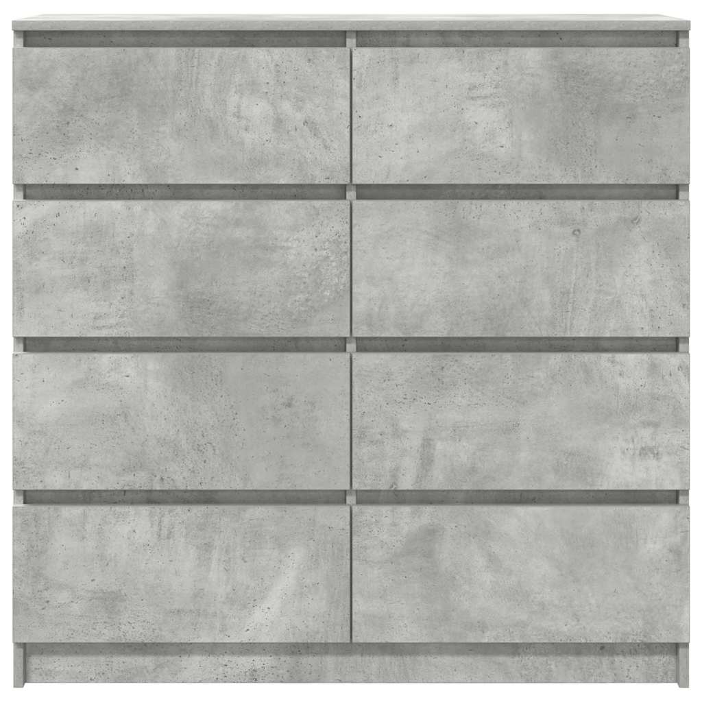 skænk 100x35x99 cm konstrueret træ betongrå
