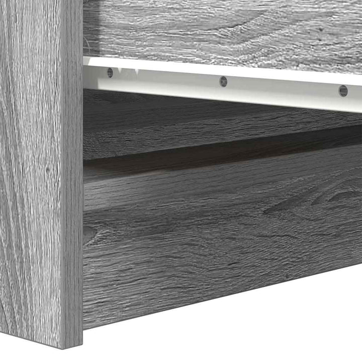 skænk 100x35x99 cm konstrueret træ grå sonoma-eg
