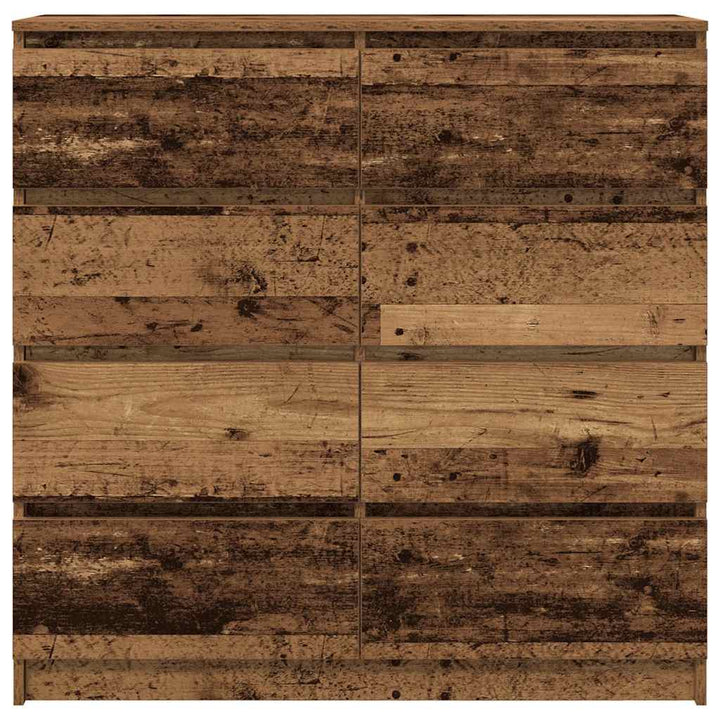 skænk 100x35x99 cm konstrueret træ antikt træ