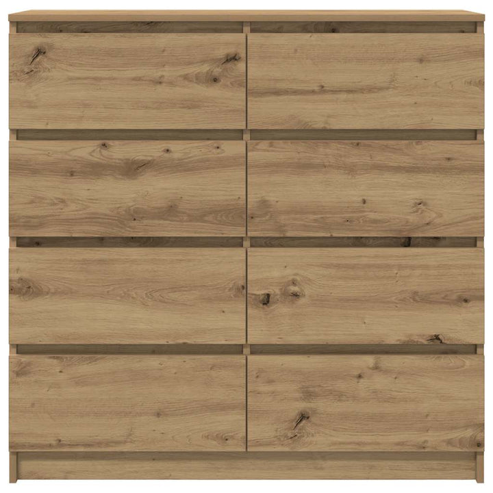 skænk 100x35x99 cm konstrueret træ kunsteg