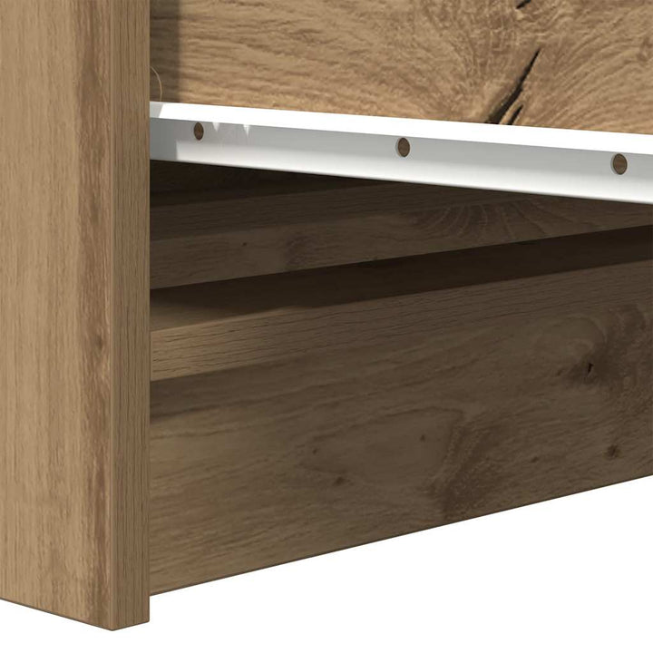 skænk 100x35x99 cm konstrueret træ kunsteg
