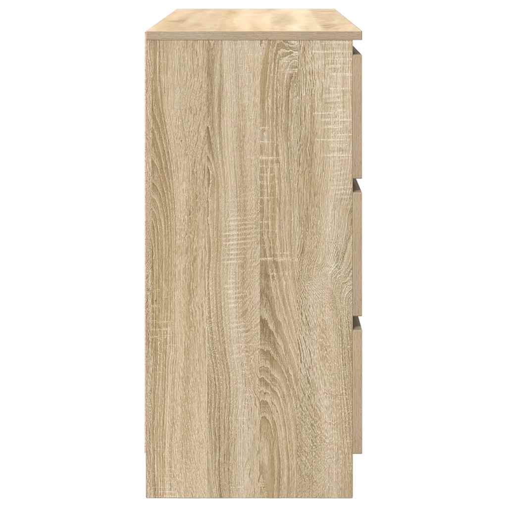 skænk 100x35x76 cm konstrueret træ sonoma-eg