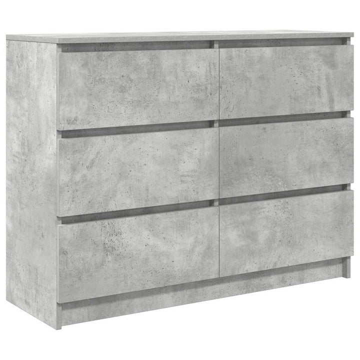 skænk 100x35x76 cm konstrueret træ betongrå