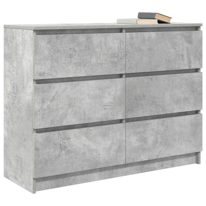 skænk 100x35x76 cm konstrueret træ betongrå