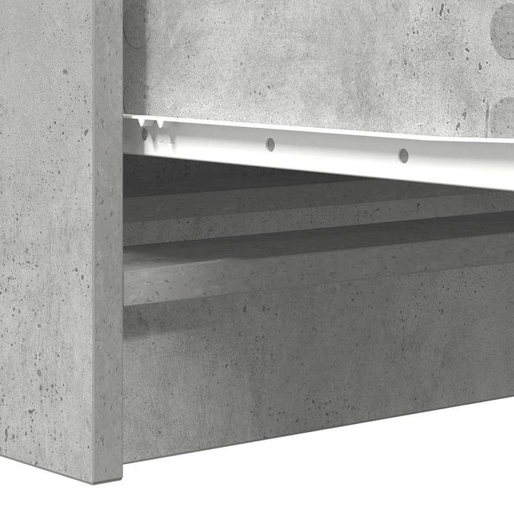 skænk 100x35x76 cm konstrueret træ betongrå