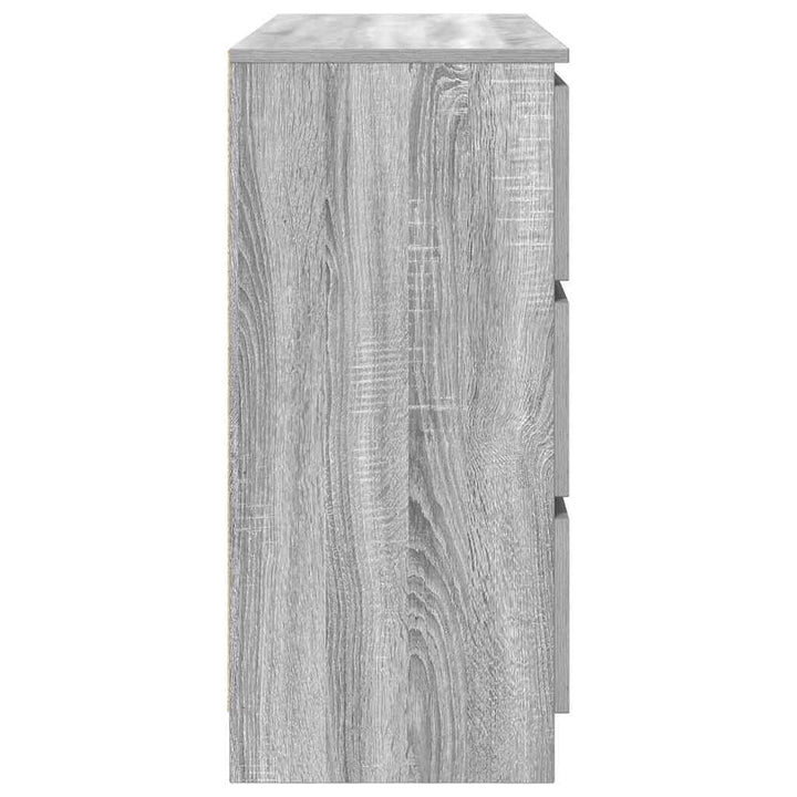 skænk 100x35x76 cm konstrueret træ grå sonoma-eg