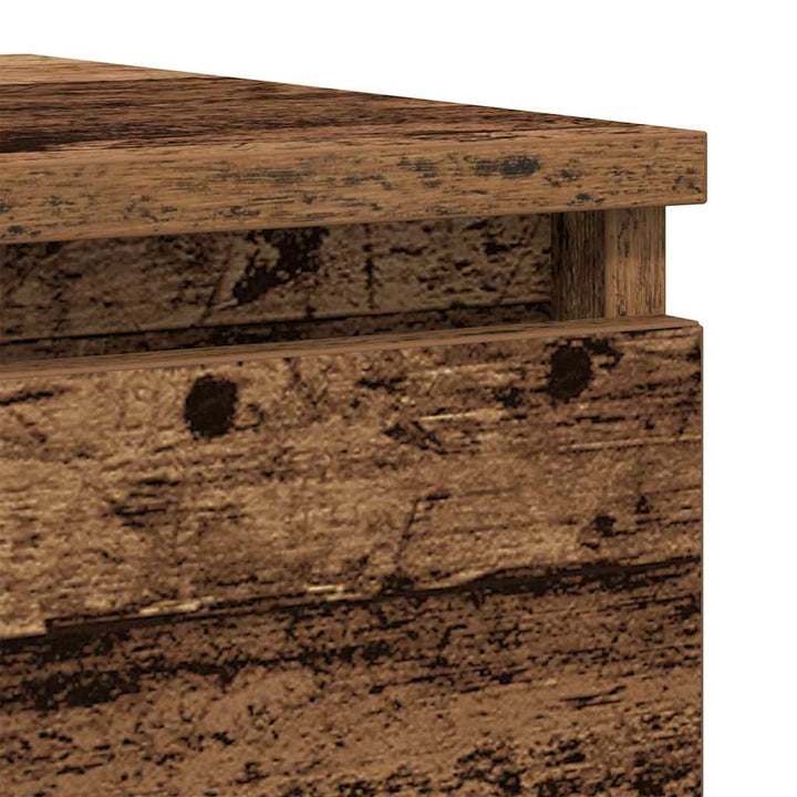 skænk 100x35x76 cm konstrueret træ antikt trælook