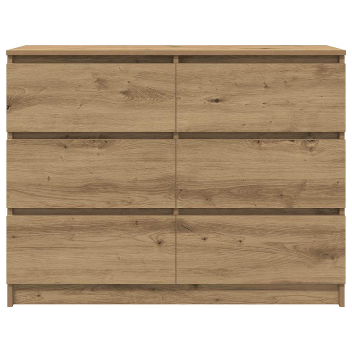 skænk 100x35x76 cm konstrueret træ kunsteg