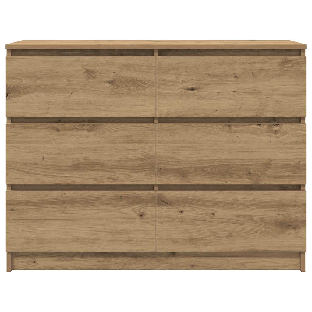 skænk 100x35x76 cm konstrueret træ kunsteg