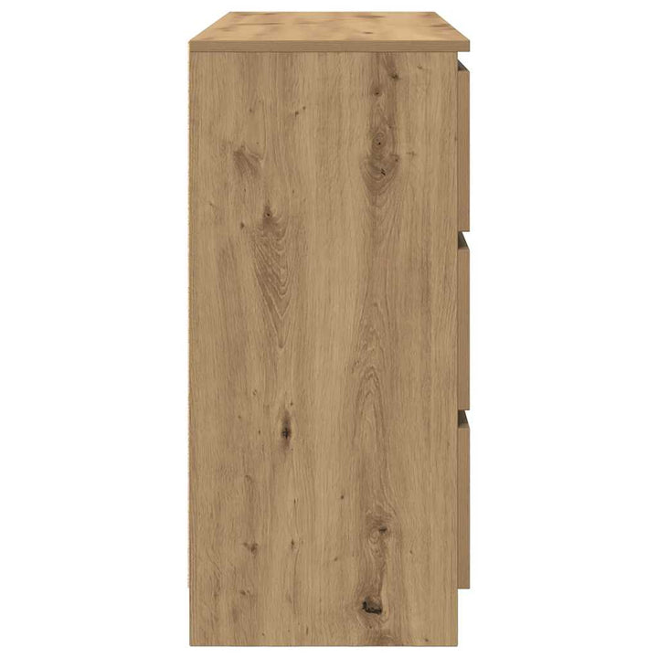 skænk 100x35x76 cm konstrueret træ kunsteg