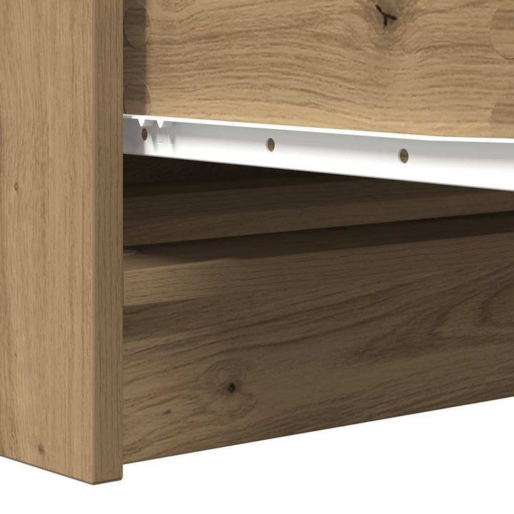 skænk 100x35x76 cm konstrueret træ kunsteg