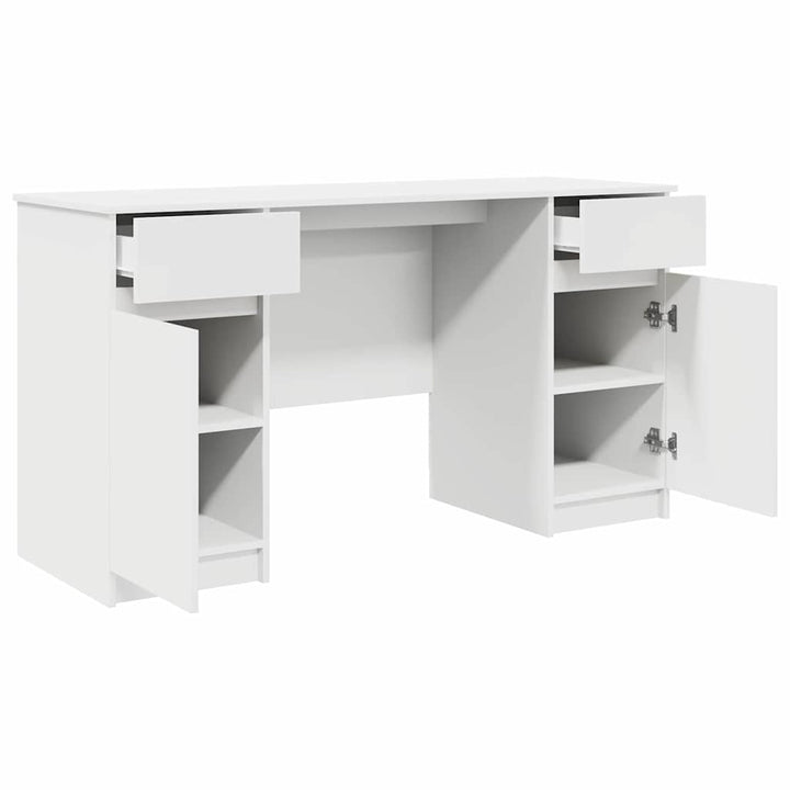Bord Hvid Konstrueret træ 140 x 49 x 76 cm