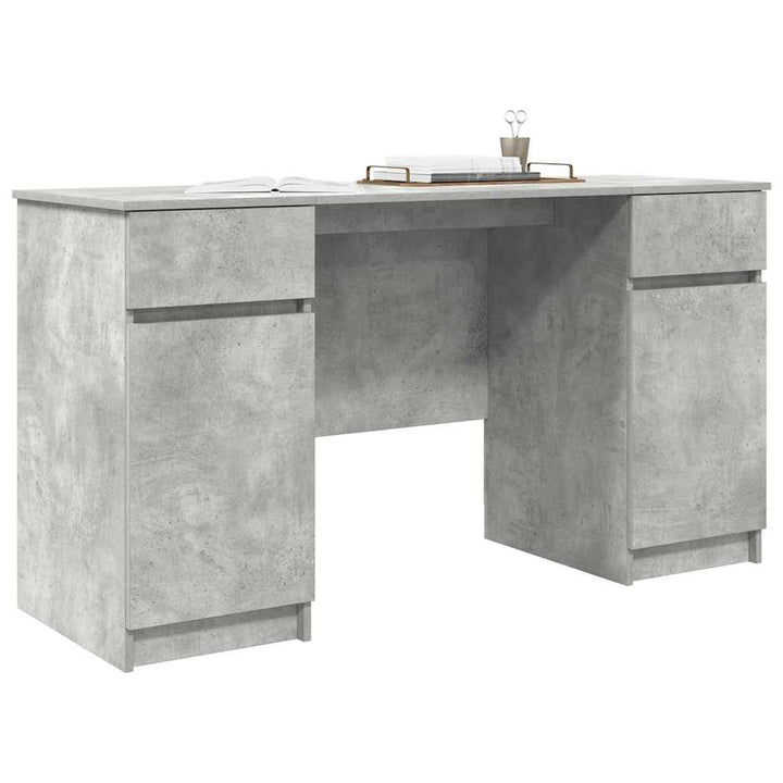 Bord Betongrå Konstrueret træ 140 x 49 x 76 cm