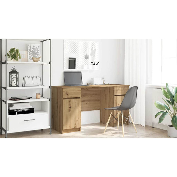 Bord med skuffe artisan eg 140 x 49 x 76 cm Konstrueret træ