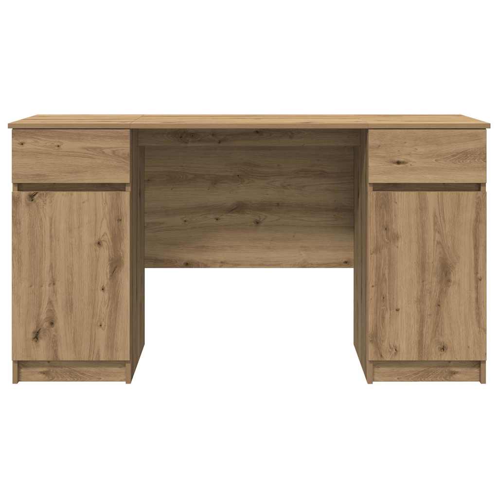 Bord med skuffe artisan eg 140 x 49 x 76 cm Konstrueret træ