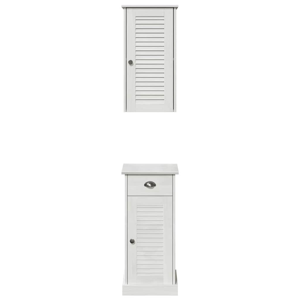 Badeværelsesskab VIGO 2 pcs Hvid og antik hvid 37 x 34 x 80 cm