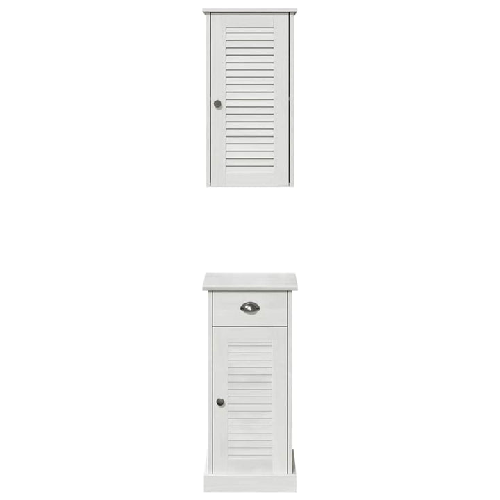 Badeværelsesskab VIGO 2 pcs Hvid og antik hvid 37 x 34 x 80 cm