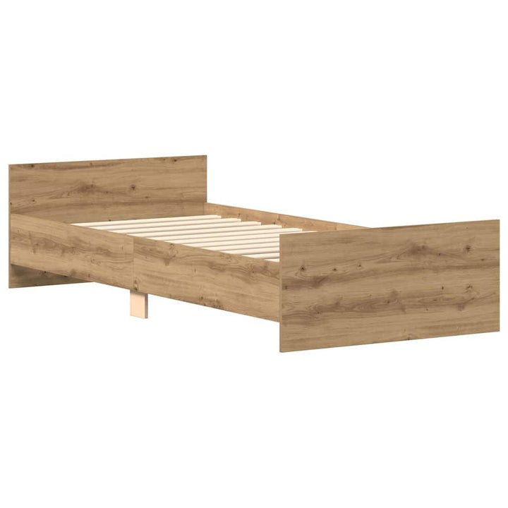 sengeramme 90x200cm uden madras konstrueret træ kunsteg