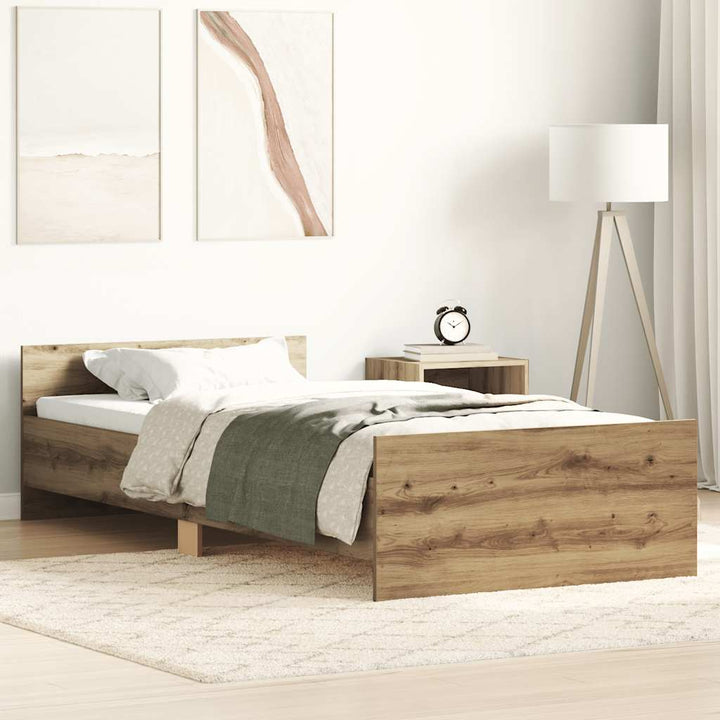sengeramme 90x200cm uden madras konstrueret træ kunsteg