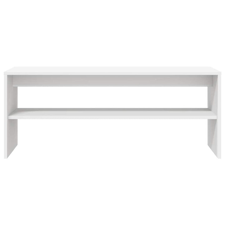 tv-bord 100x40x40 cm konstrueret træ hvid