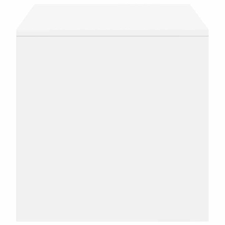 tv-bord 100x40x40 cm konstrueret træ hvid