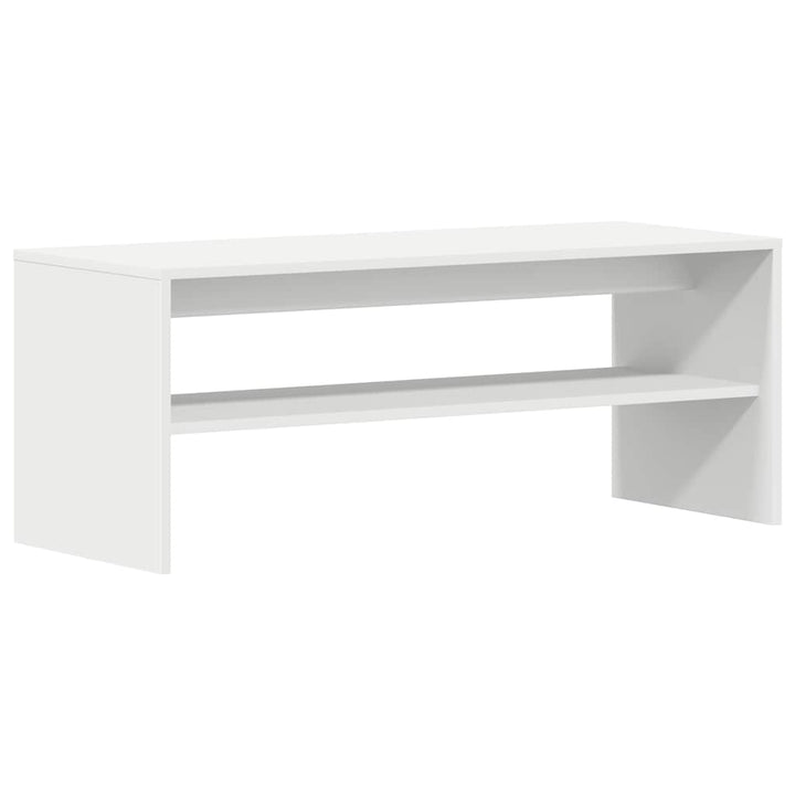 tv-bord 100x40x40 cm konstrueret træ hvid