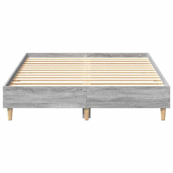 sengestel uden madras 120x200 cm konstrueret træ grå sonoma-eg