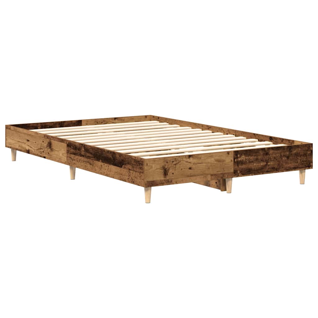 sengestel uden madras 120x200 cm konstrueret træ antikt træ