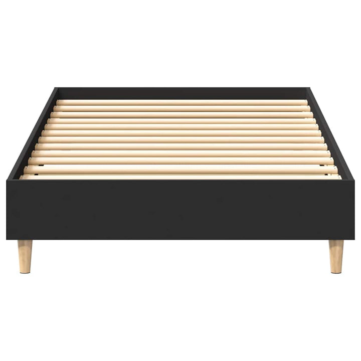 sengeramme uden madras 100x200 cm konstrueret træ sort