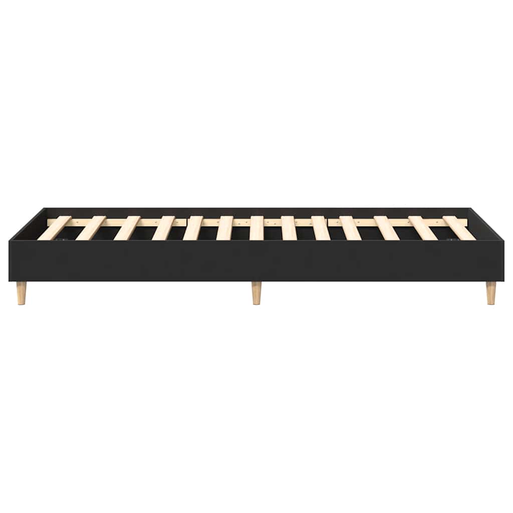 sengeramme uden madras 100x200 cm konstrueret træ sort