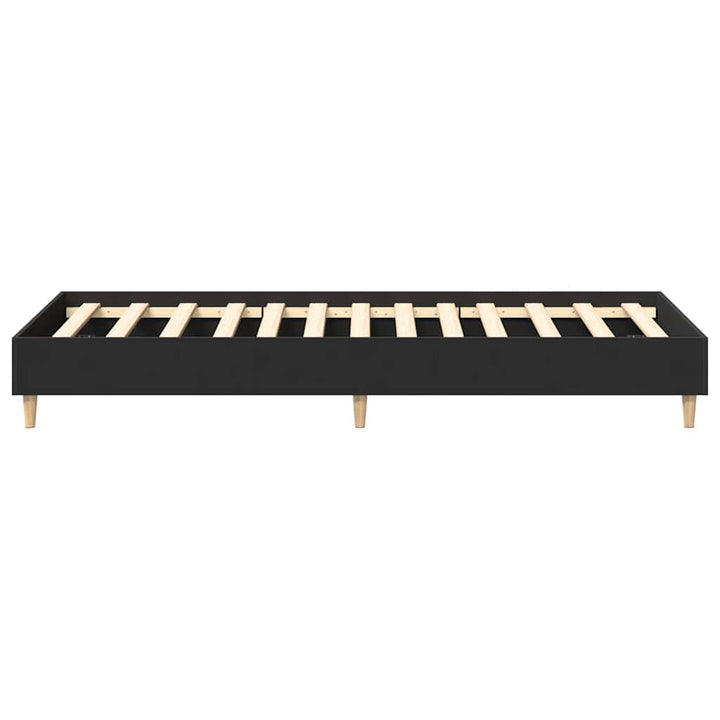 sengeramme uden madras 100x200 cm konstrueret træ sort