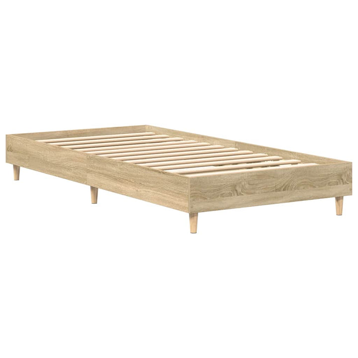 sengeramme uden madras 100x200 cm konstrueret træ sonoma-eg