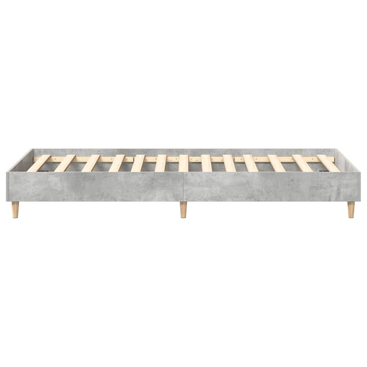 sengeramme uden madras 100x200 cm konstrueret træ betongrå