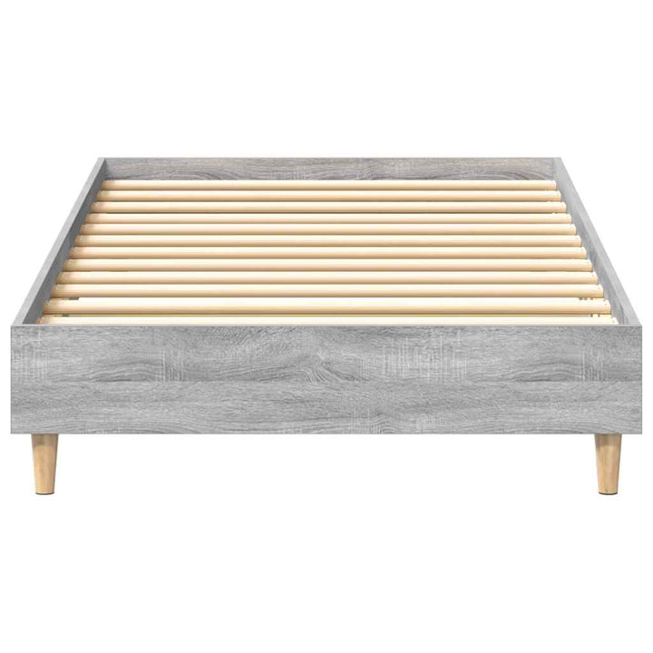 sengeramme uden madras 100x200 cm konstrueret træ grå sonoma-eg