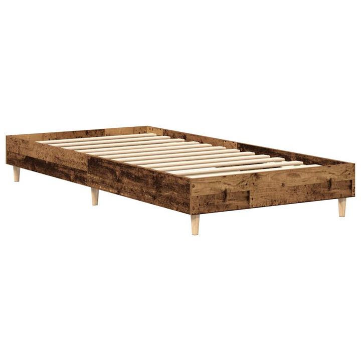 sengestel uden madras 100x200 cm konstrueret træ antikt træ