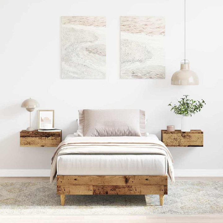 sengestel uden madras 100x200 cm konstrueret træ antikt træ