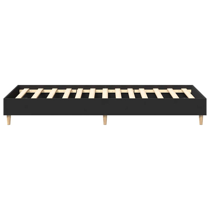 sengeramme uden madras 90x200 cm konstrueret træ sort