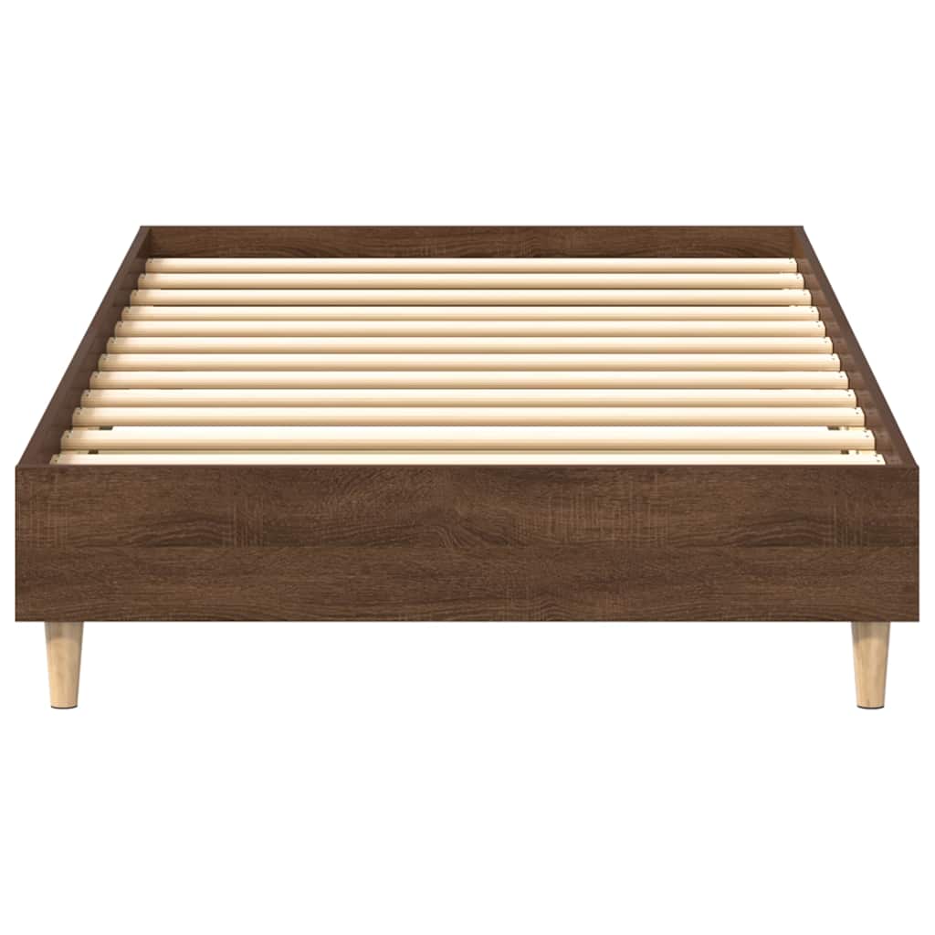 sengestel uden madras 90x200 cm konstrueret træ brunt eg