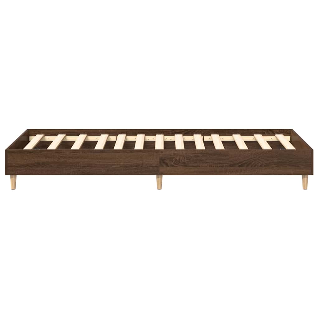 sengestel uden madras 90x200 cm konstrueret træ brunt eg