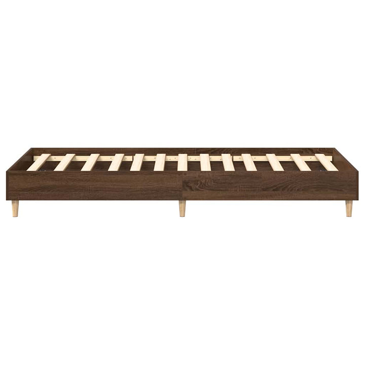 sengestel uden madras 90x200 cm konstrueret træ brunt eg