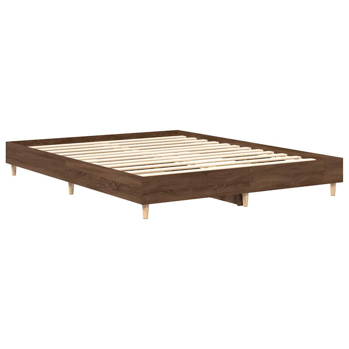 sengestel uden madras 90x200 cm konstrueret træ brunt eg