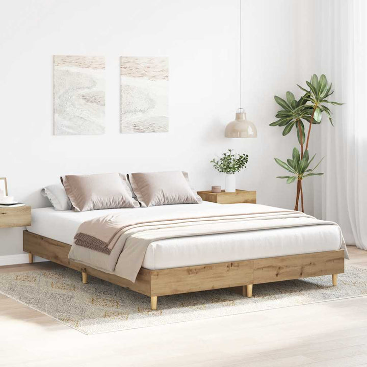 sengestel uden madras 90x200 cm konstrueret træ kunsteg