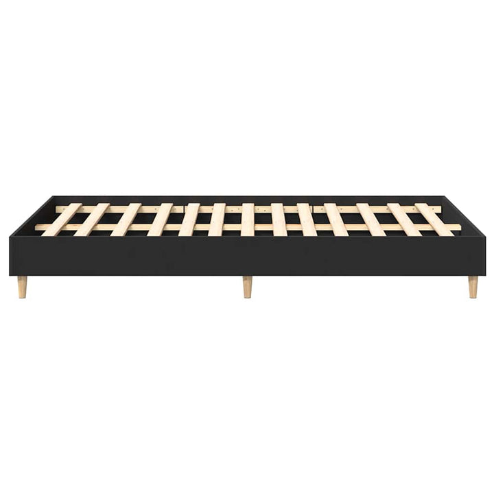 sengestel uden madras 140x190 cm konstrueret træ sort