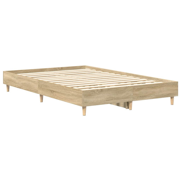 sengestel uden madras 140x190 cm konstrueret træ sonoma-eg