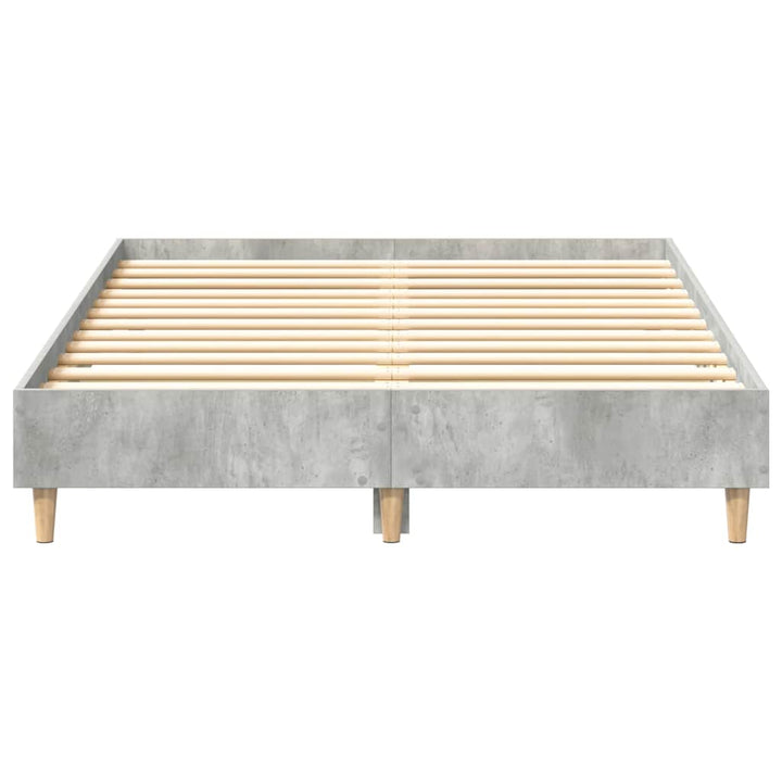 sengestel uden madras 140x190 cm konstrueret træ betongrå
