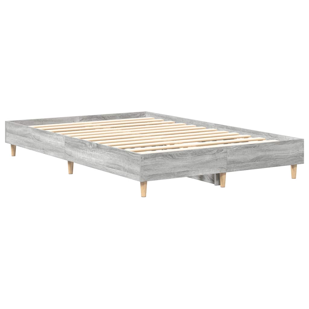 sengestel uden madras 140x190 cm konstrueret træ grå sonoma-eg