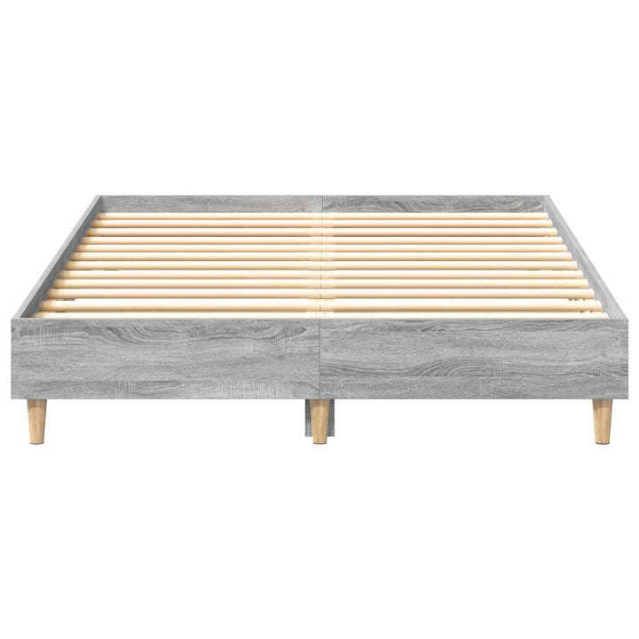 sengestel uden madras 140x190 cm konstrueret træ grå sonoma-eg
