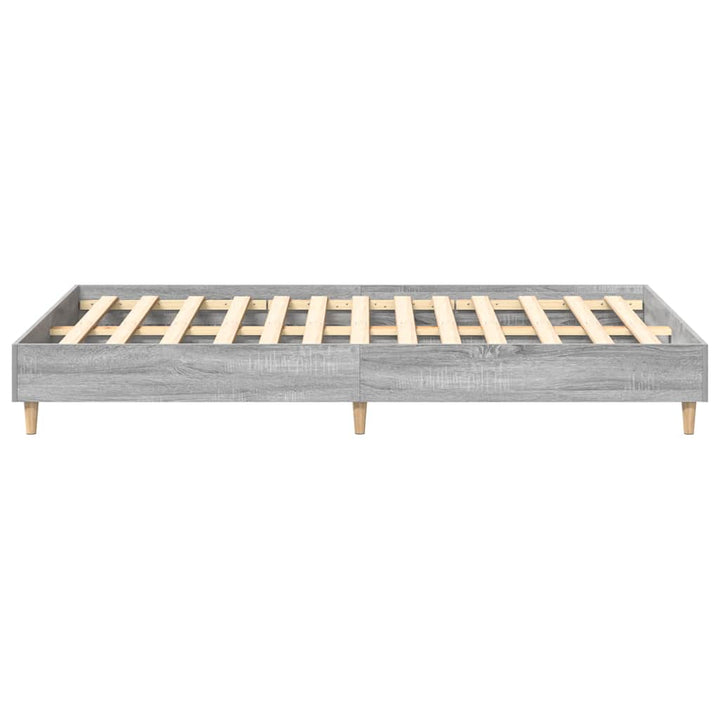 sengestel uden madras 140x190 cm konstrueret træ grå sonoma-eg